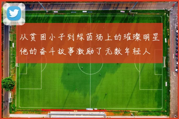 从贫困小子到绿茵场上的璀璨明星他的奋斗故事激励了无数年轻人