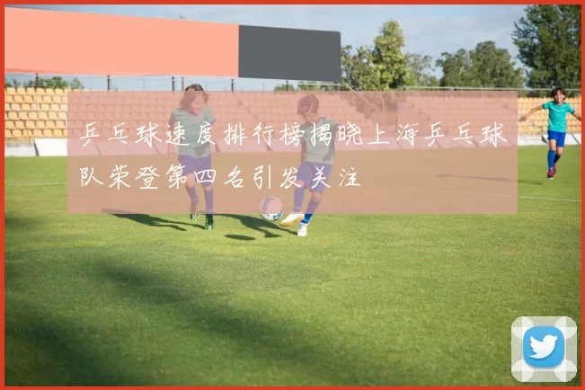 乒乓球速度排行榜揭晓上海乒乓球队荣登第四名引发关注