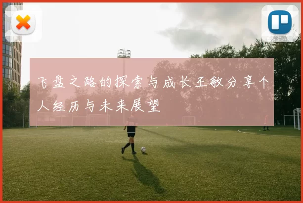 飞盘之路的探索与成长王敏分享个人经历与未来展望